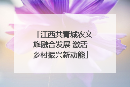 江西共青城农文旅融合发展 激活乡村振兴新动能
